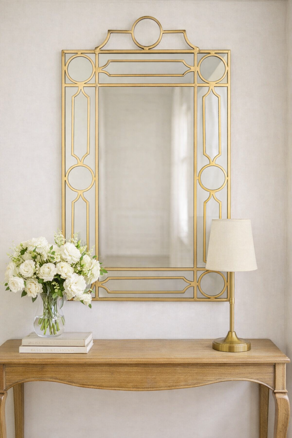 Gold Fretwork & Trellis Mirror