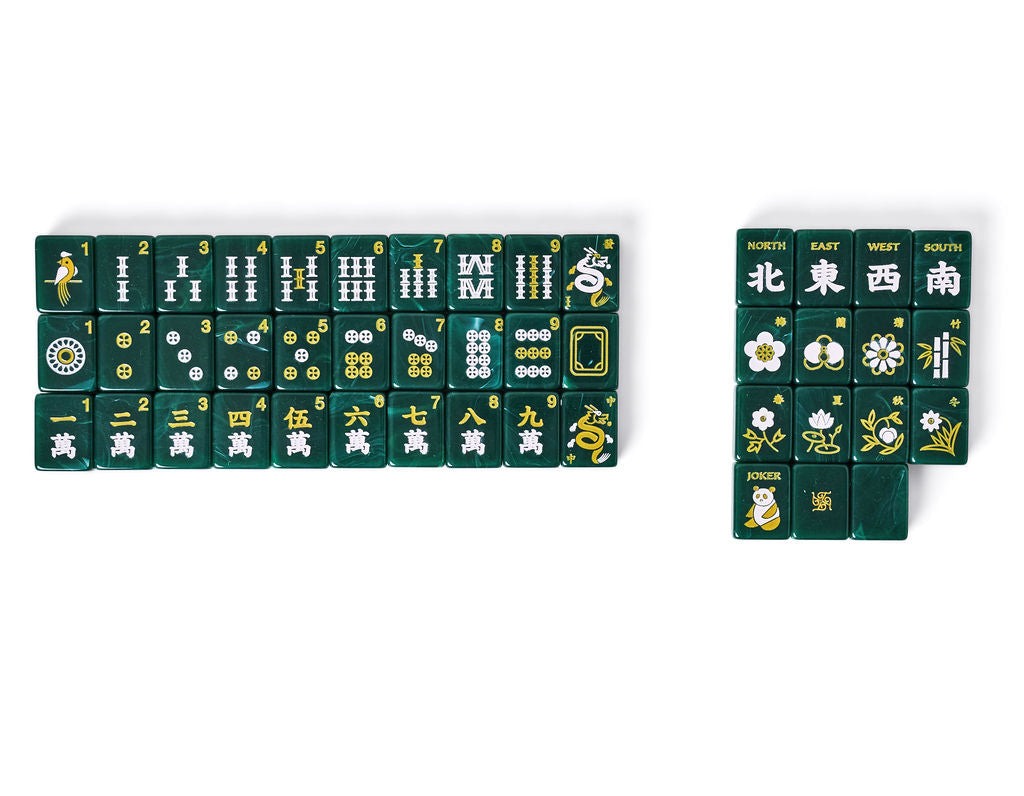 Tradewind Mahjong Tiles - Emerald Jade