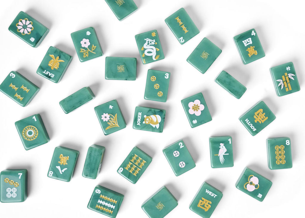 Tradewind Mahjong Tiles - Sage Jade