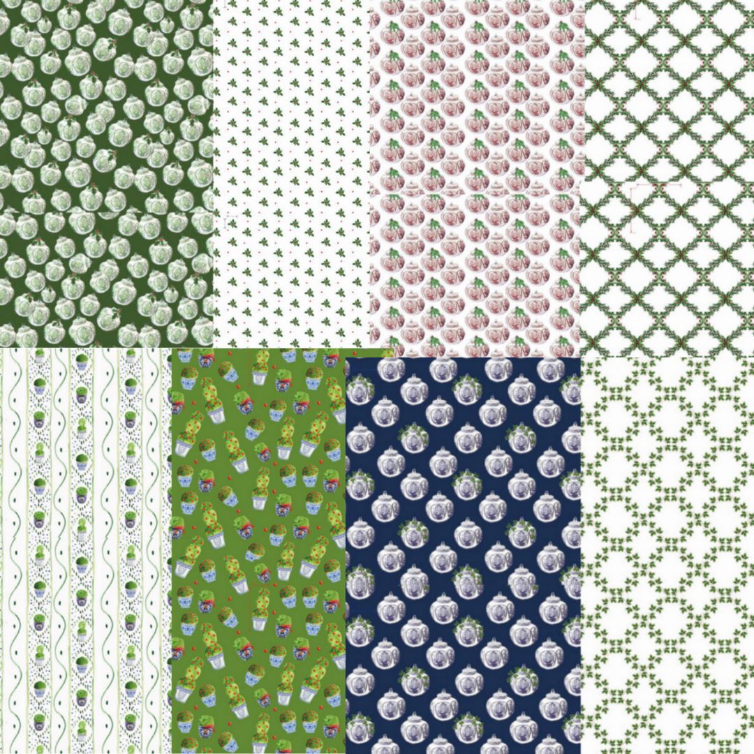 Festive Holiday Wrapping Paper Pack 1