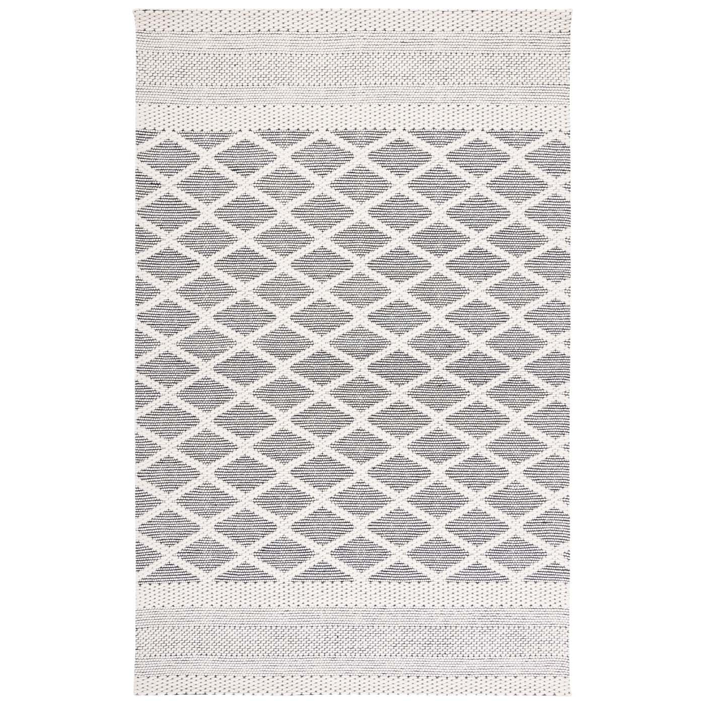 Vermont 154 Rug | Safavieh - VRM154 - Ivory / Black