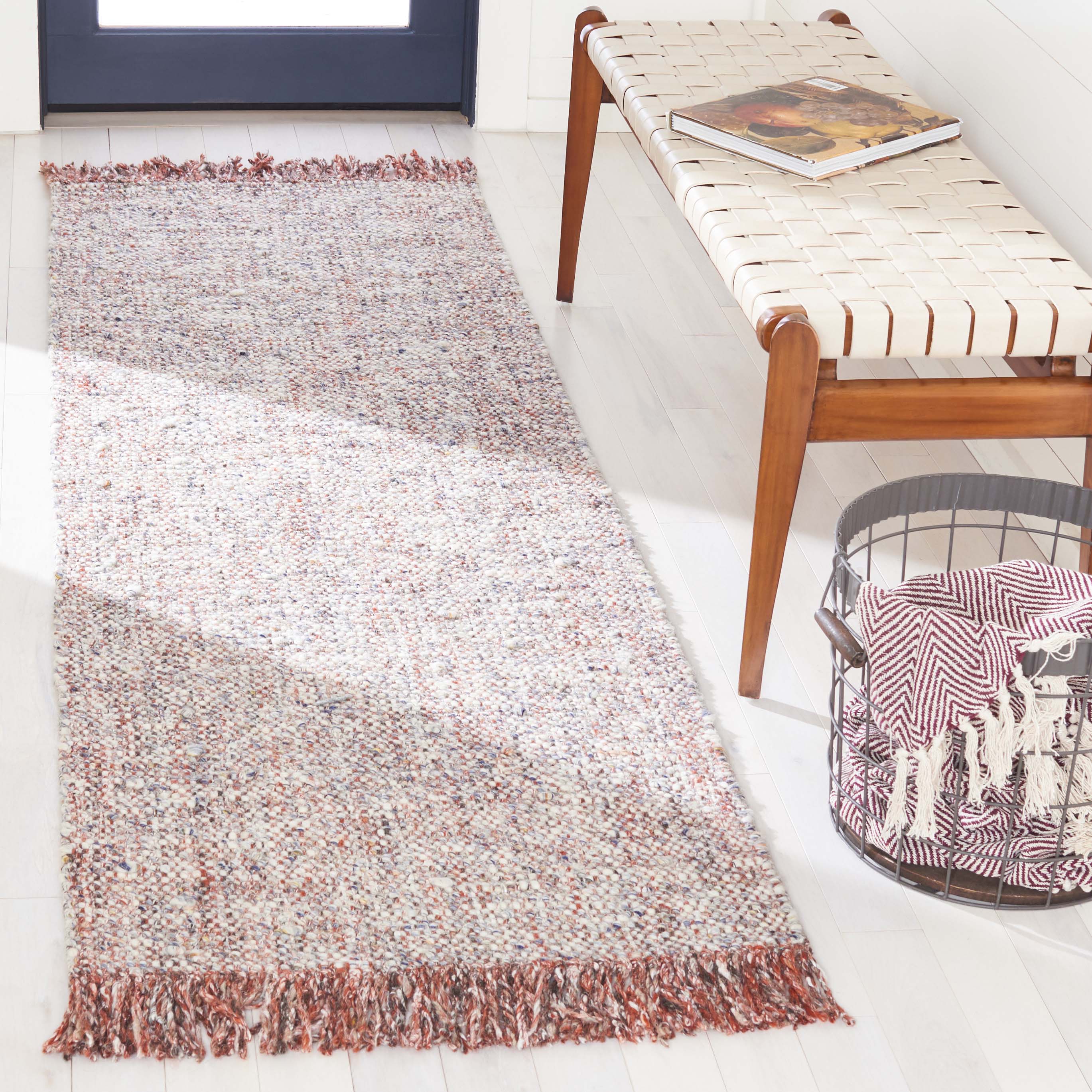 Vermont 701 Rug | Safavieh - VRM701 - Grey / Rust