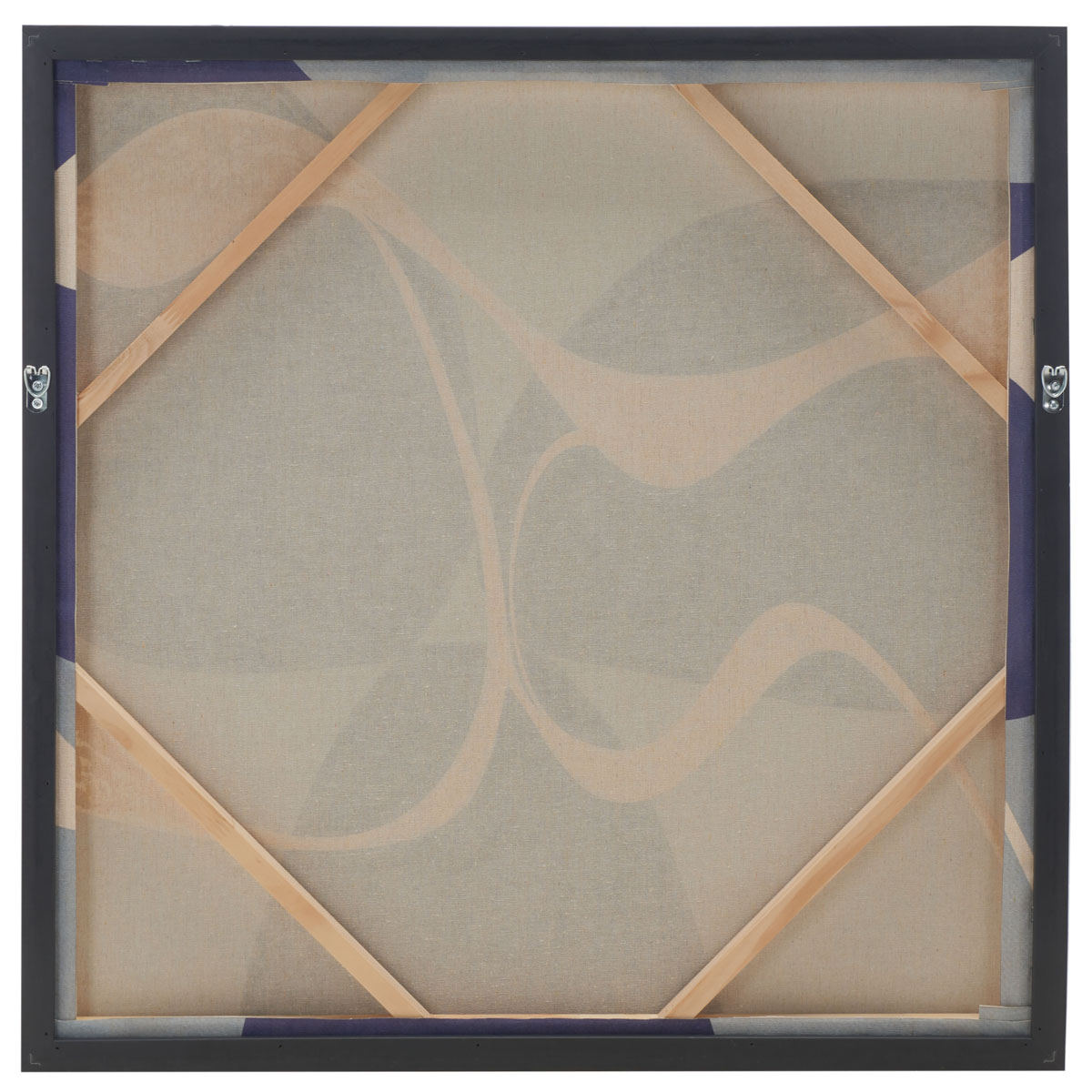 In Motion, 28 X 28, Framed Wall Art | Safavieh - Blue / White