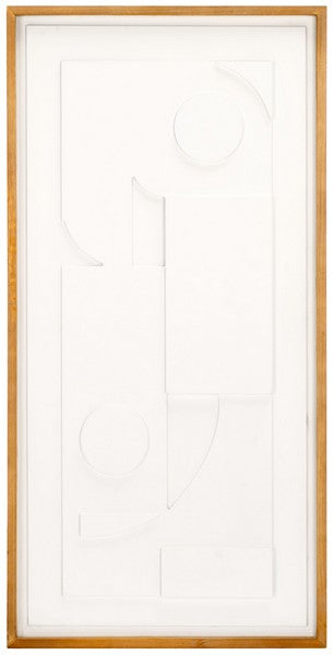 Memory, 15.75 X 31.5, Framed Dimensional Wall Art, WLA9002 | Safavieh - Natural / Cream
