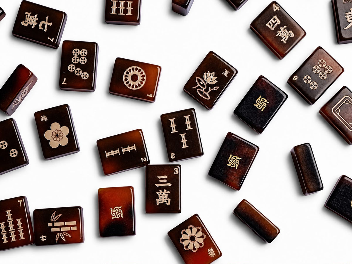 Tradewind Mahjong Tile Set - Tortoise | Backordered Ships Nov 11