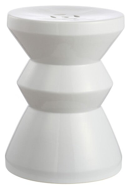 Larsa Garden Stool, ACS4576 | Safavieh - White