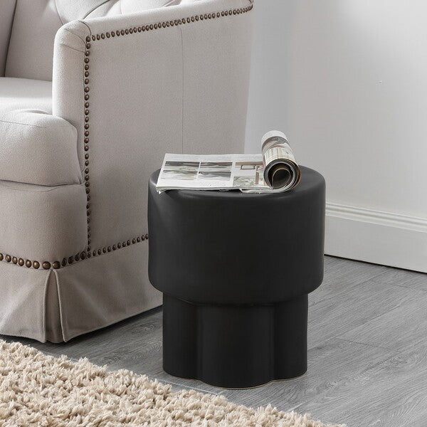 Cordiz, 14.25 Inch, Ceramic Garden Stool, ACS4593 | Safavieh - Matte Black