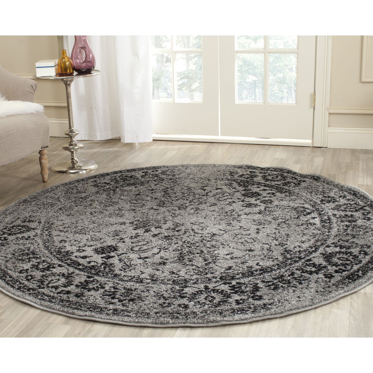 Safavieh Adirondack 109 Rug, Black, ADR109 - Grey / Black