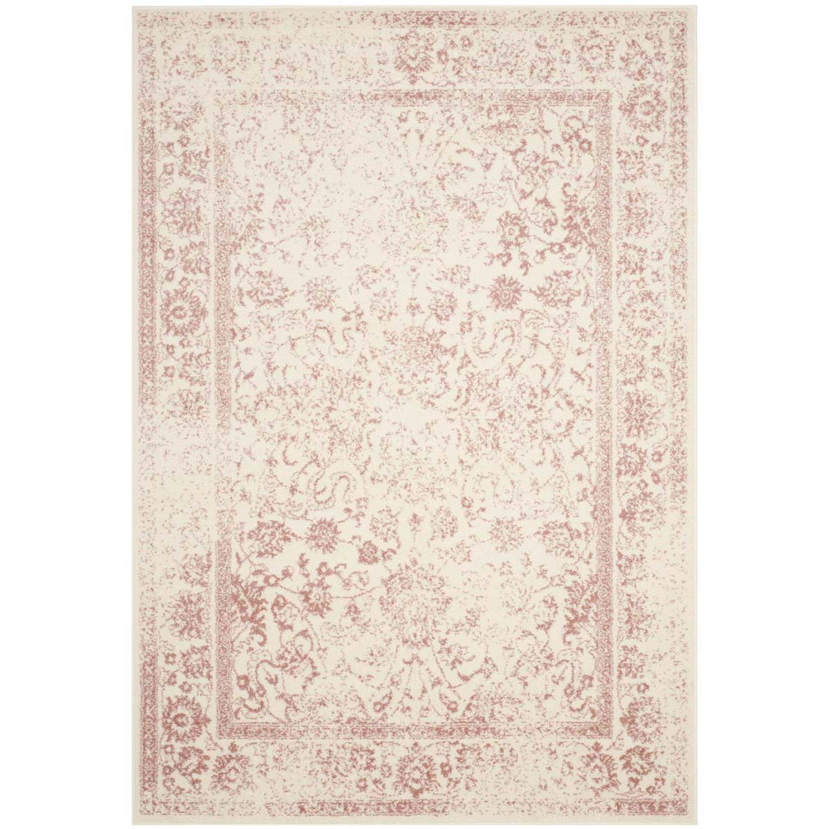 Safavieh Adirondack 109 Rug, White, ADR109 - Ivory / Rose