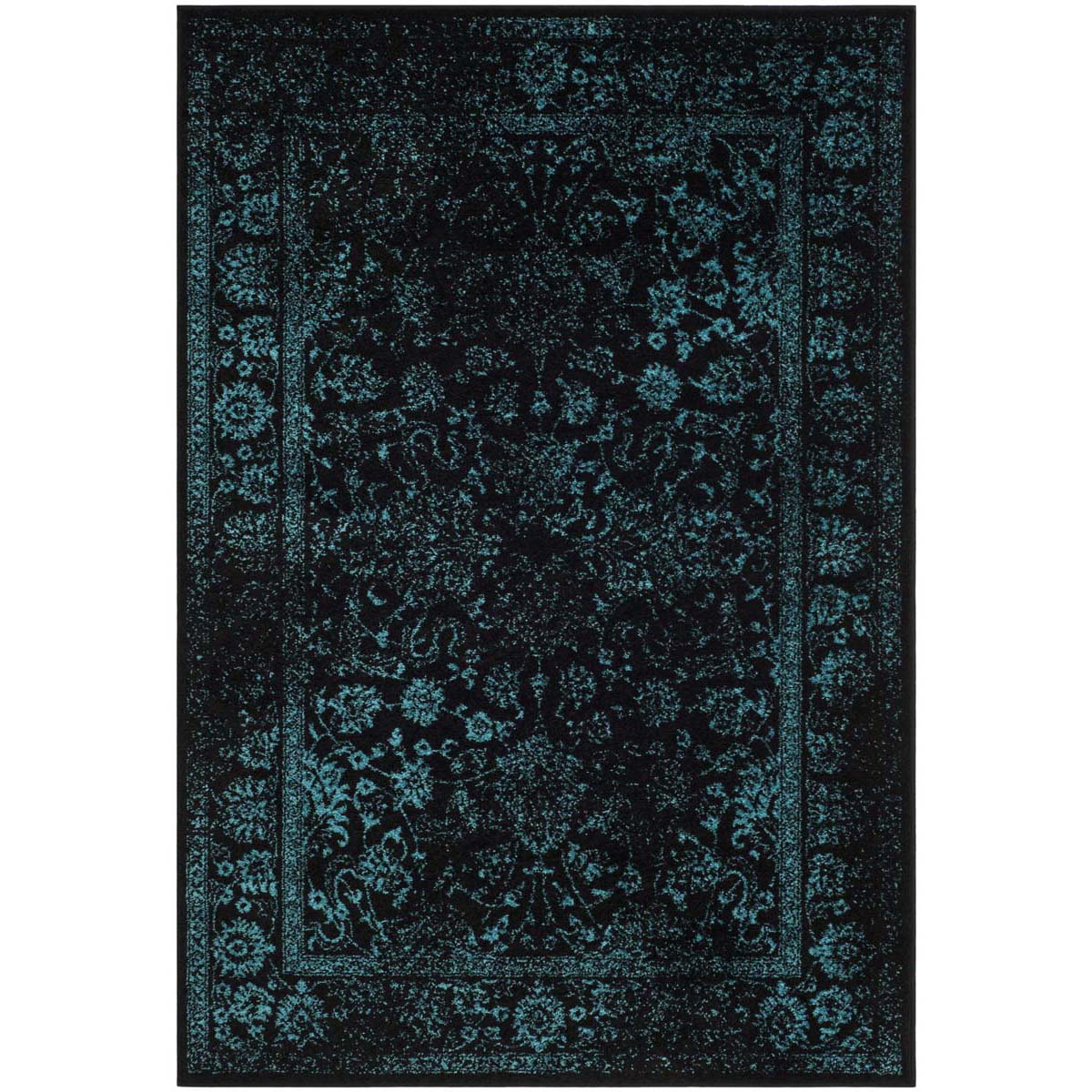 Safavieh Adirondack 109 Rug, Black, ADR109 - Black / Teal