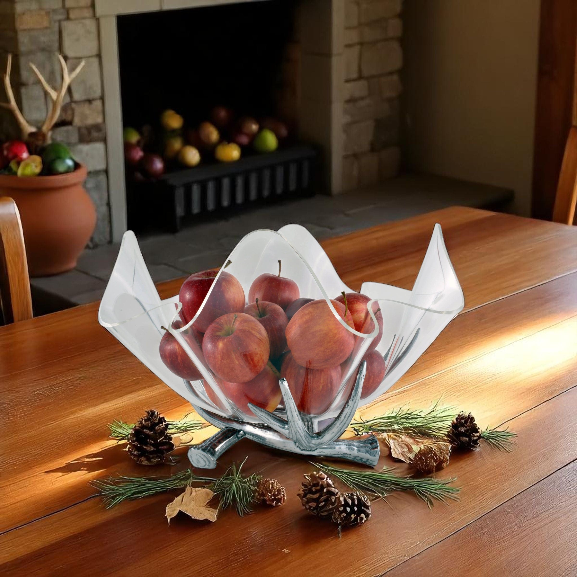 Antler Stand Acrylic Bowl 14