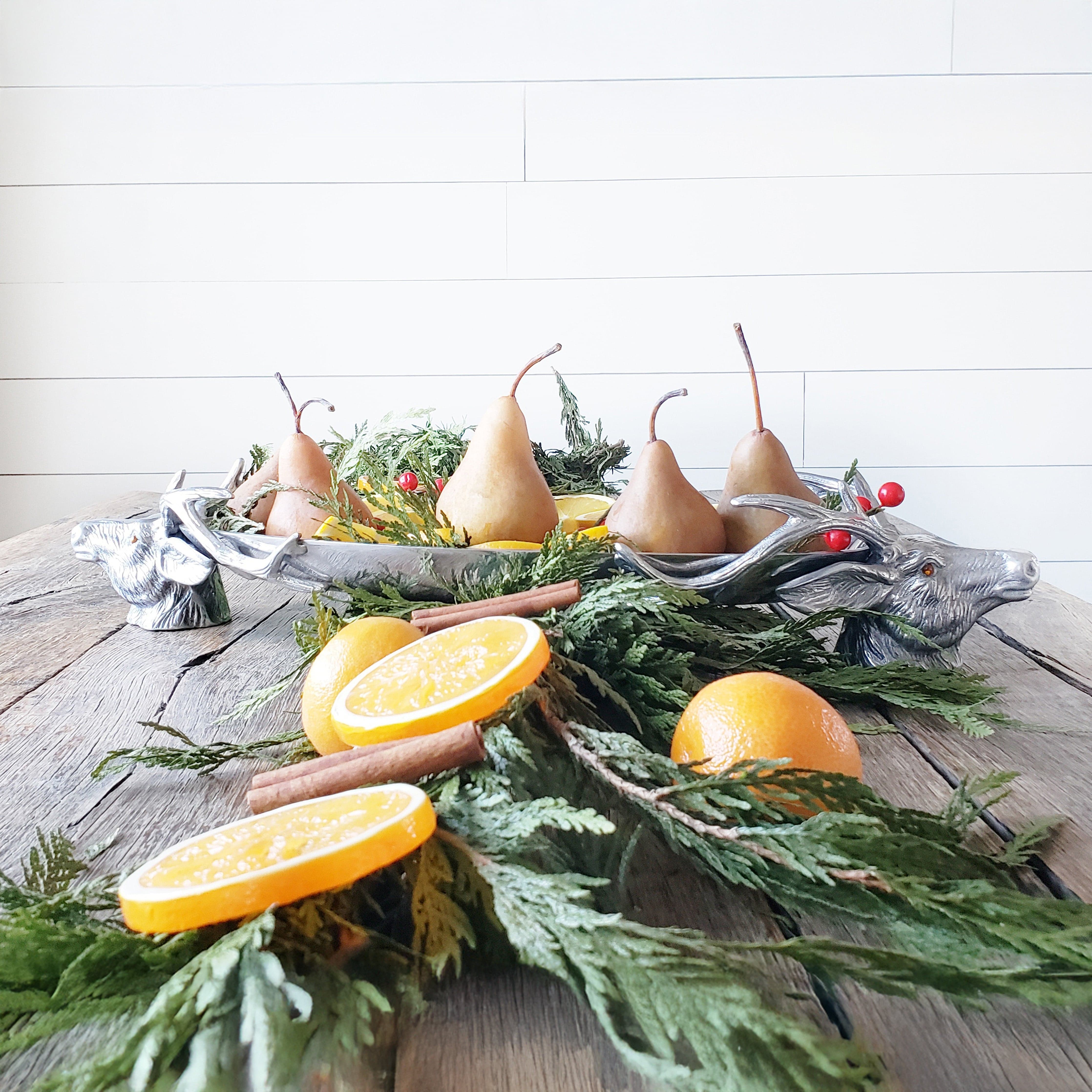 Deer Head Centerpiece Tray