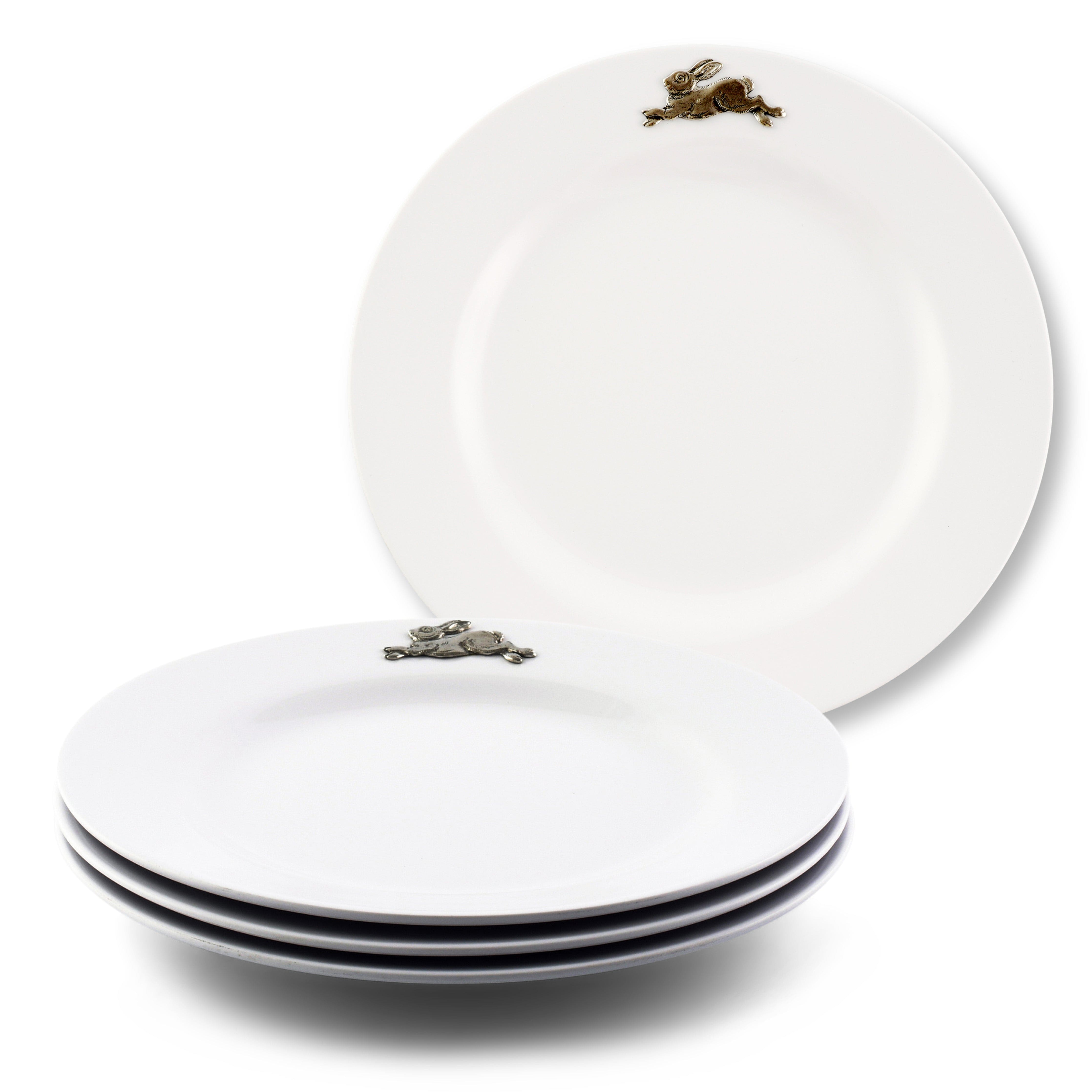 Bunny / Rabbit Melamine Lunch Plates - Set of 4