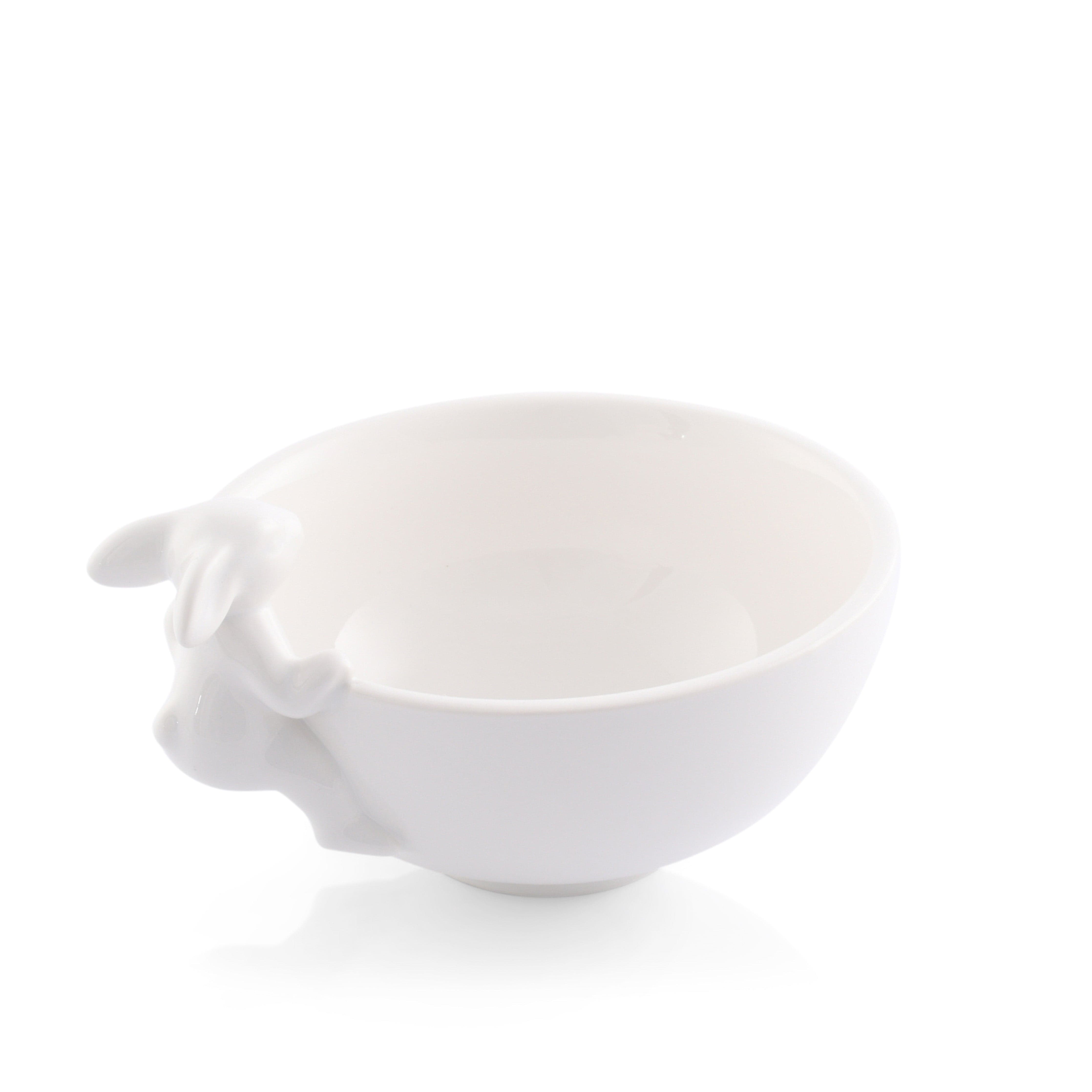 Porcelain Climbing Bunny Candy / Dip Bowl