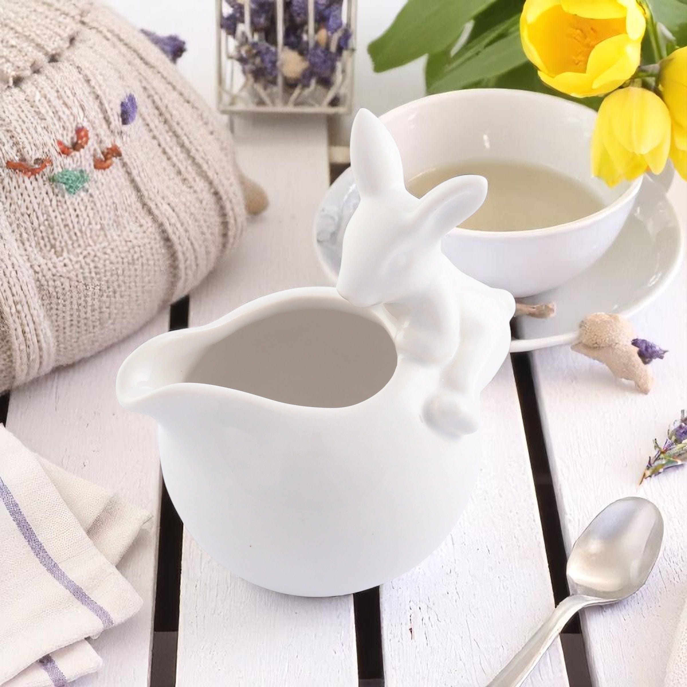 Porcelain Climbing Bunny Creamer