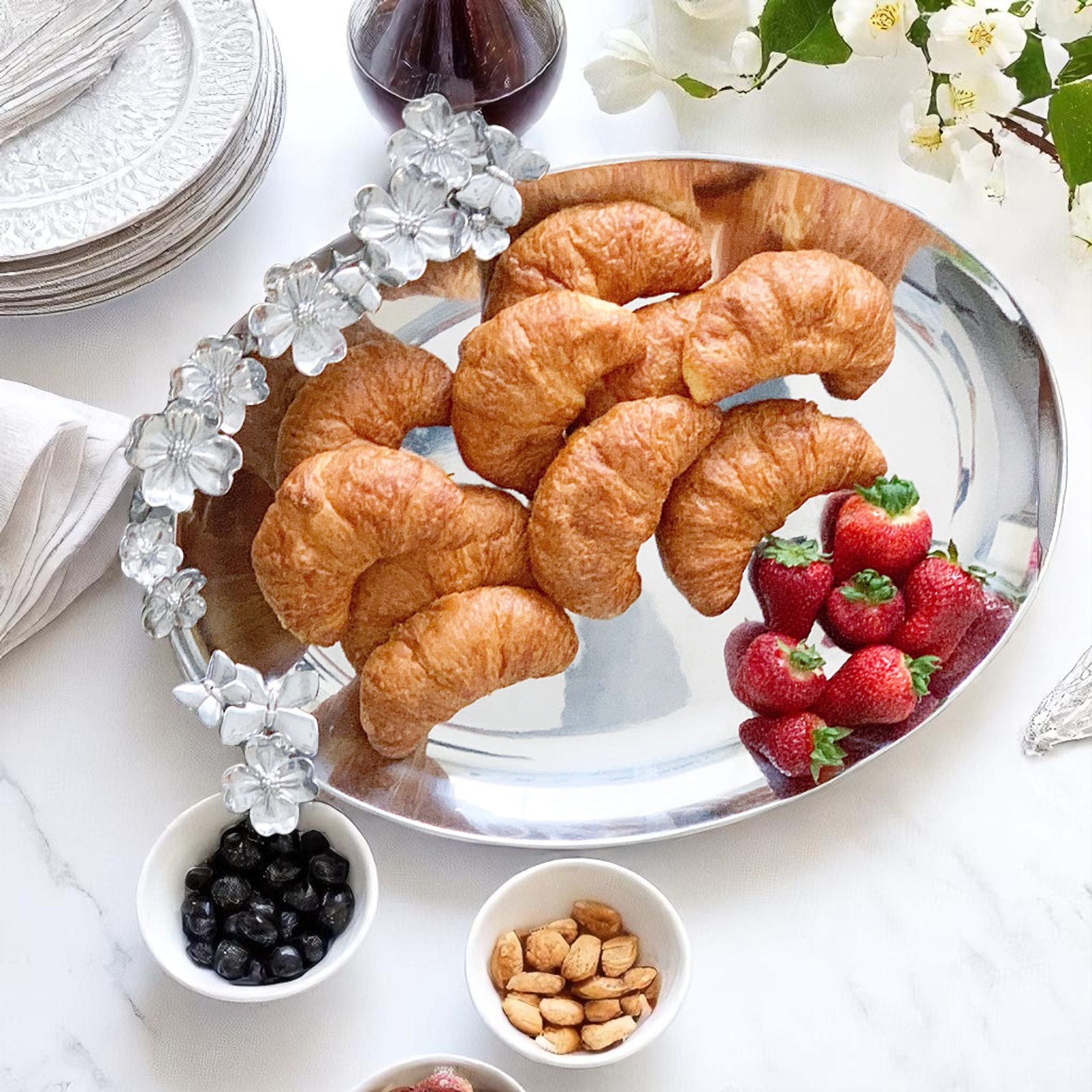 Butterfly Dogwood Platter