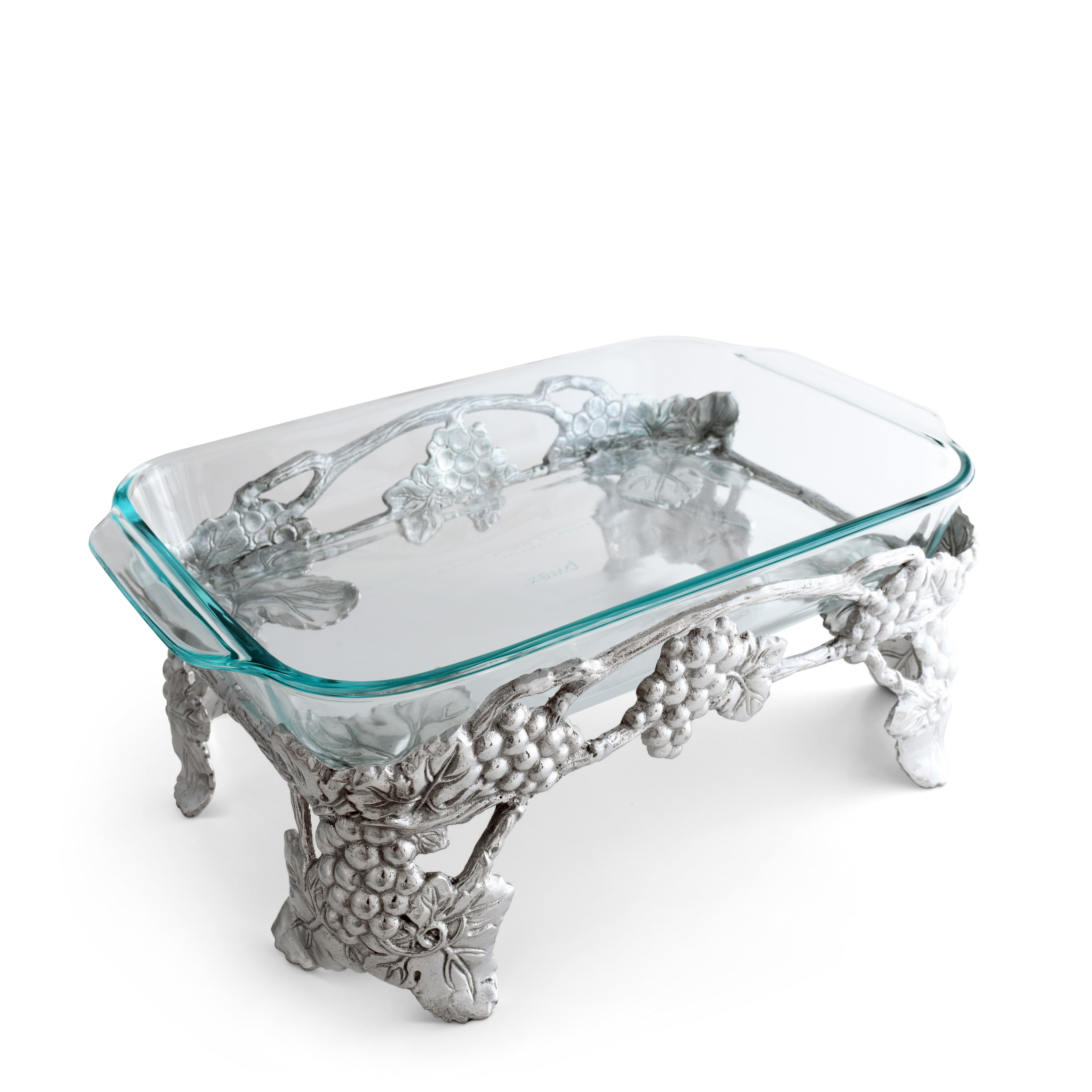 Elevated Grape Pyrex Holder 3qt