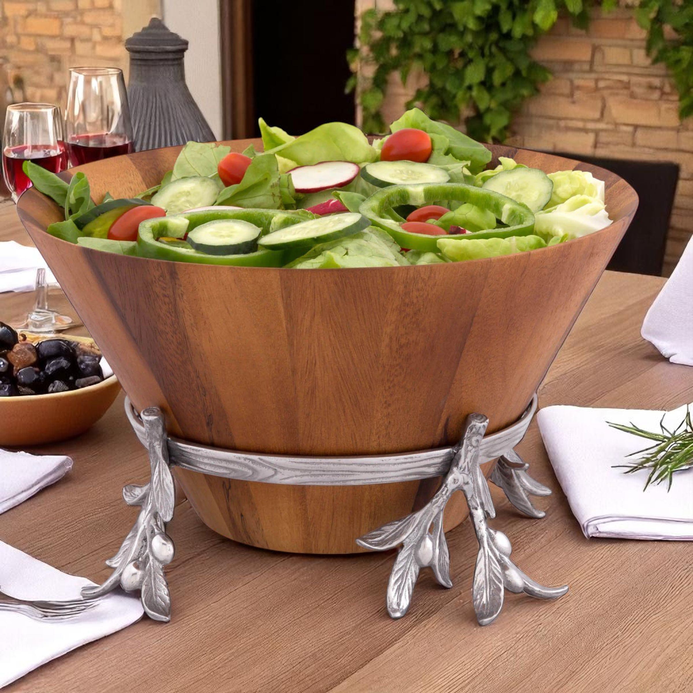 Olive Wood Salad Bowl
