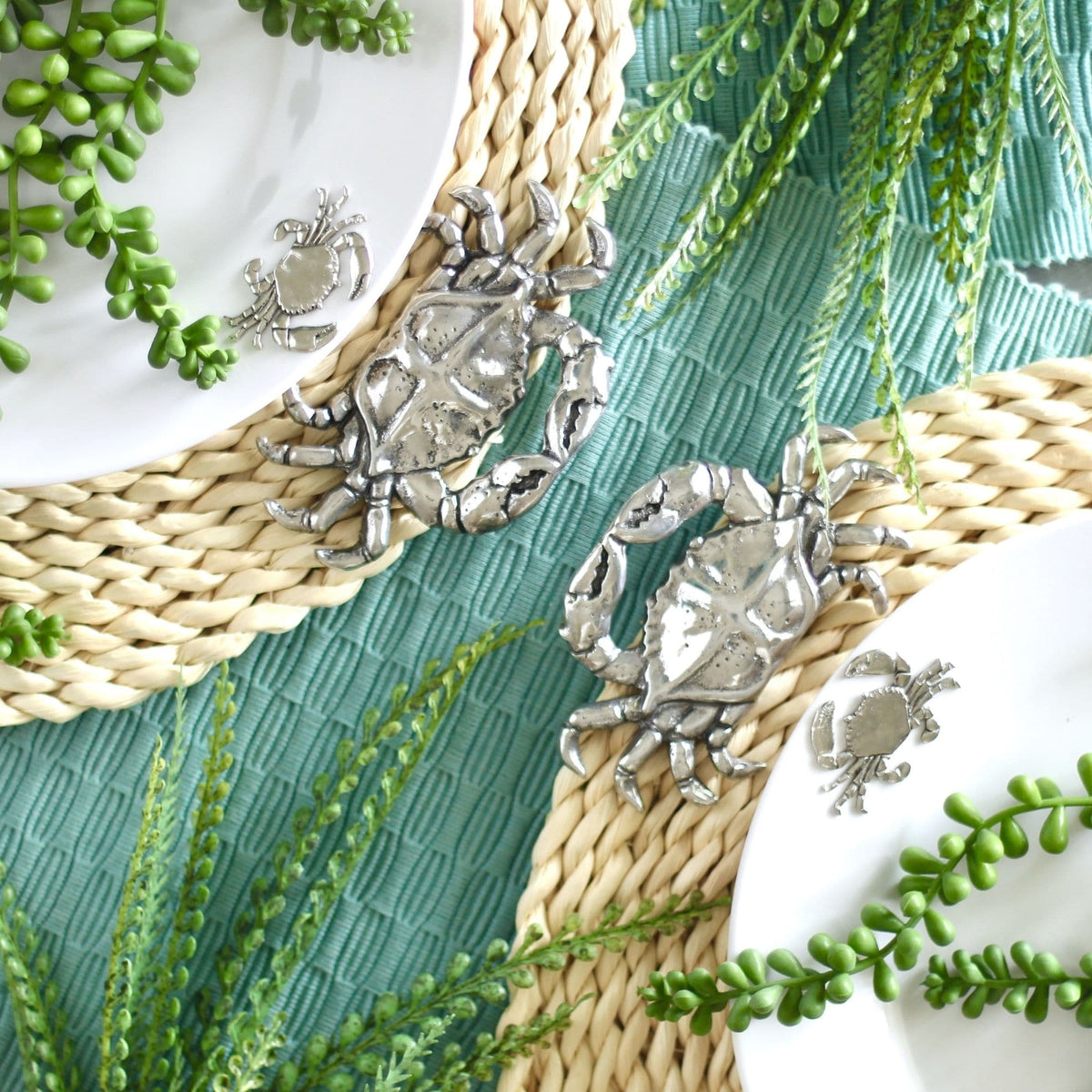 Crab Twisted Seagrass Placemats - set of 4