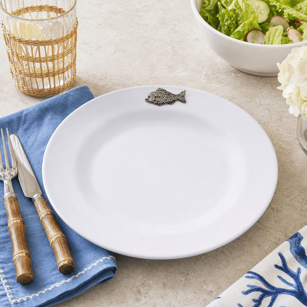 Fish Melamine Lunch Plates - Set of 4