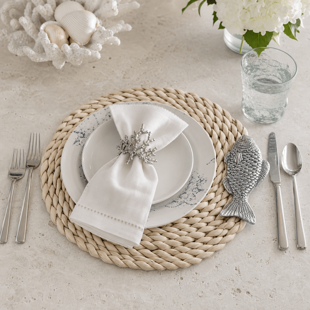 Fish Twisted Seagrass Placemats - set of 4