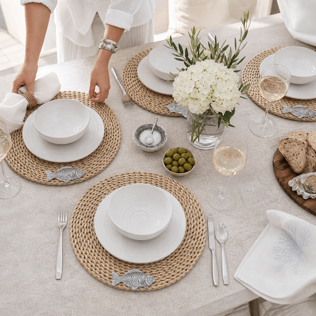 Fish Twisted Seagrass Placemats - set of 4