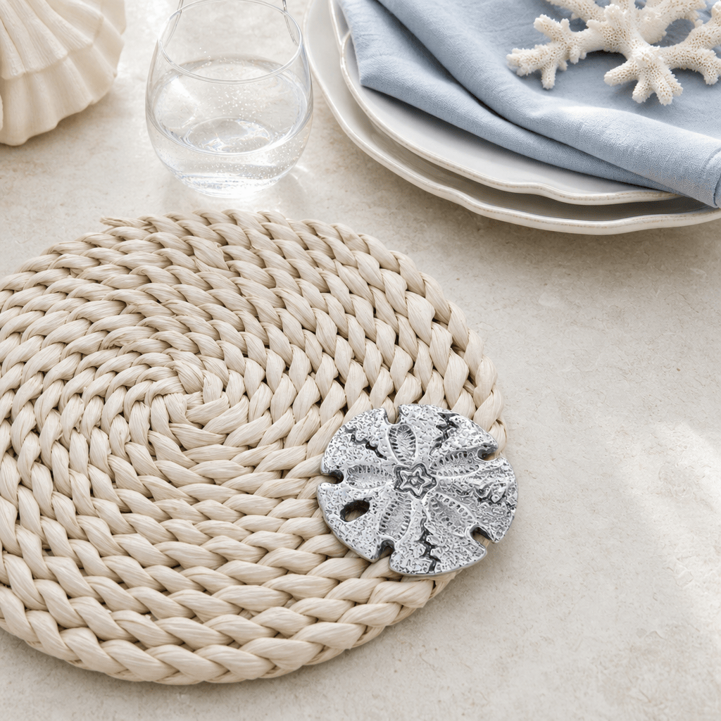 Sand Dollar Twisted Seagrass Placemats - set of 4