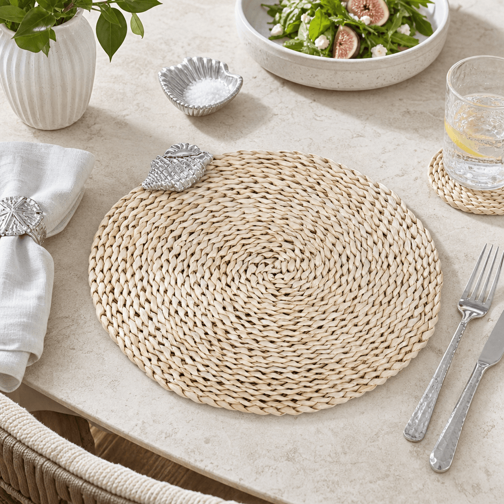 Sea Shell Twisted Seagrass Placemats - set of 4