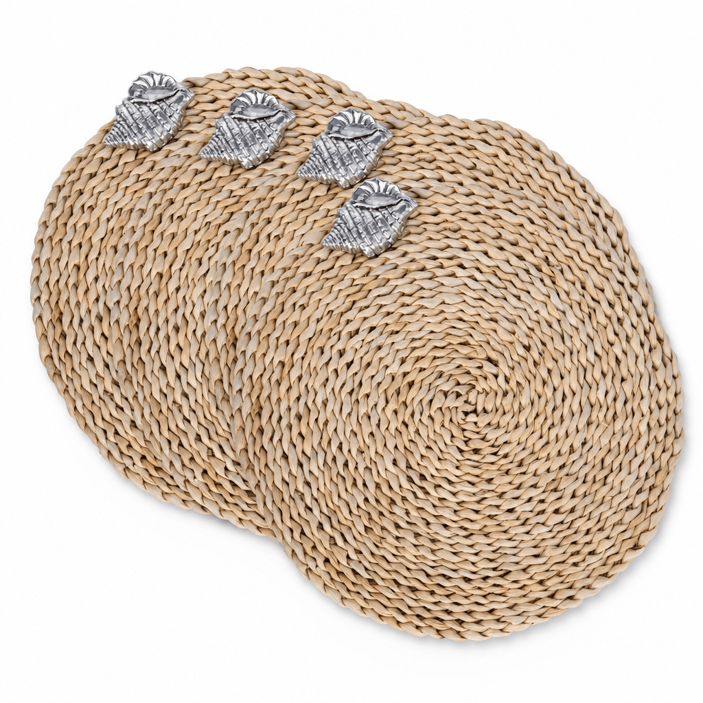Sea Shell Twisted Seagrass Placemats - set of 4