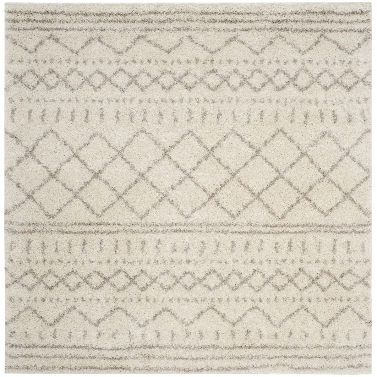 Safavieh Arizona Shag 741 Rug, Brown, ASG741 - Ivory / Beige