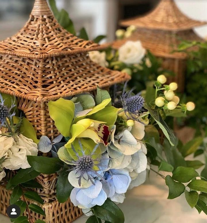 Square Wicker Pagoda (3 Sizes)