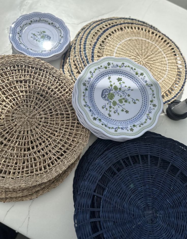 Set of 4 Natural Raffia Placemat