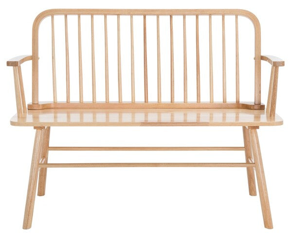 Lucilia Spindle Bench, BCH8501 | Safavieh - Natural