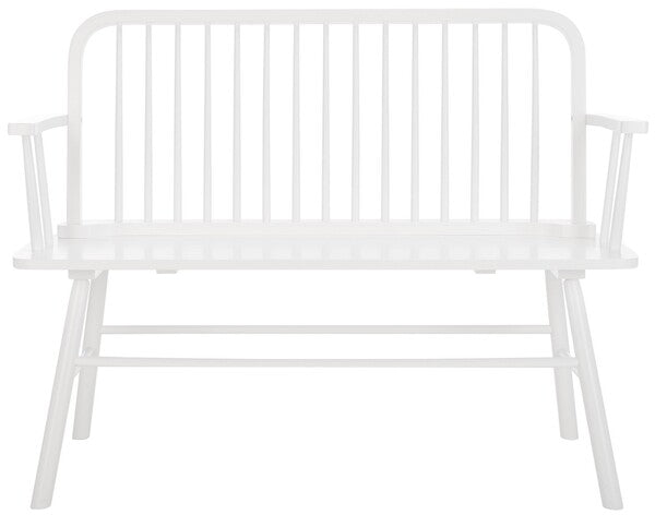 Lucilia Spindle Bench, BCH8501 | Safavieh - White