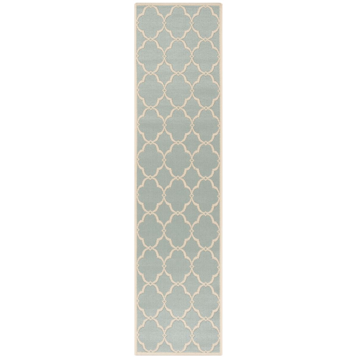 Beach House 125 Rug | Safavieh - BHS125 - Aqua / Cream
