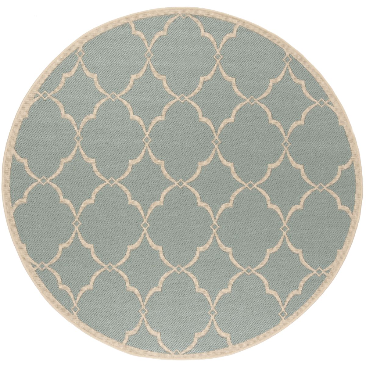 Beach House 125 Rug | Safavieh - BHS125 - Aqua / Cream
