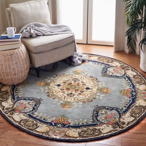 Bergama Rug | Safavieh - BRG141A - Light Blue / Ivory