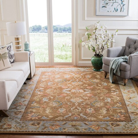 Bergama Rug | Safavieh - BRG161A - Brown / Blue