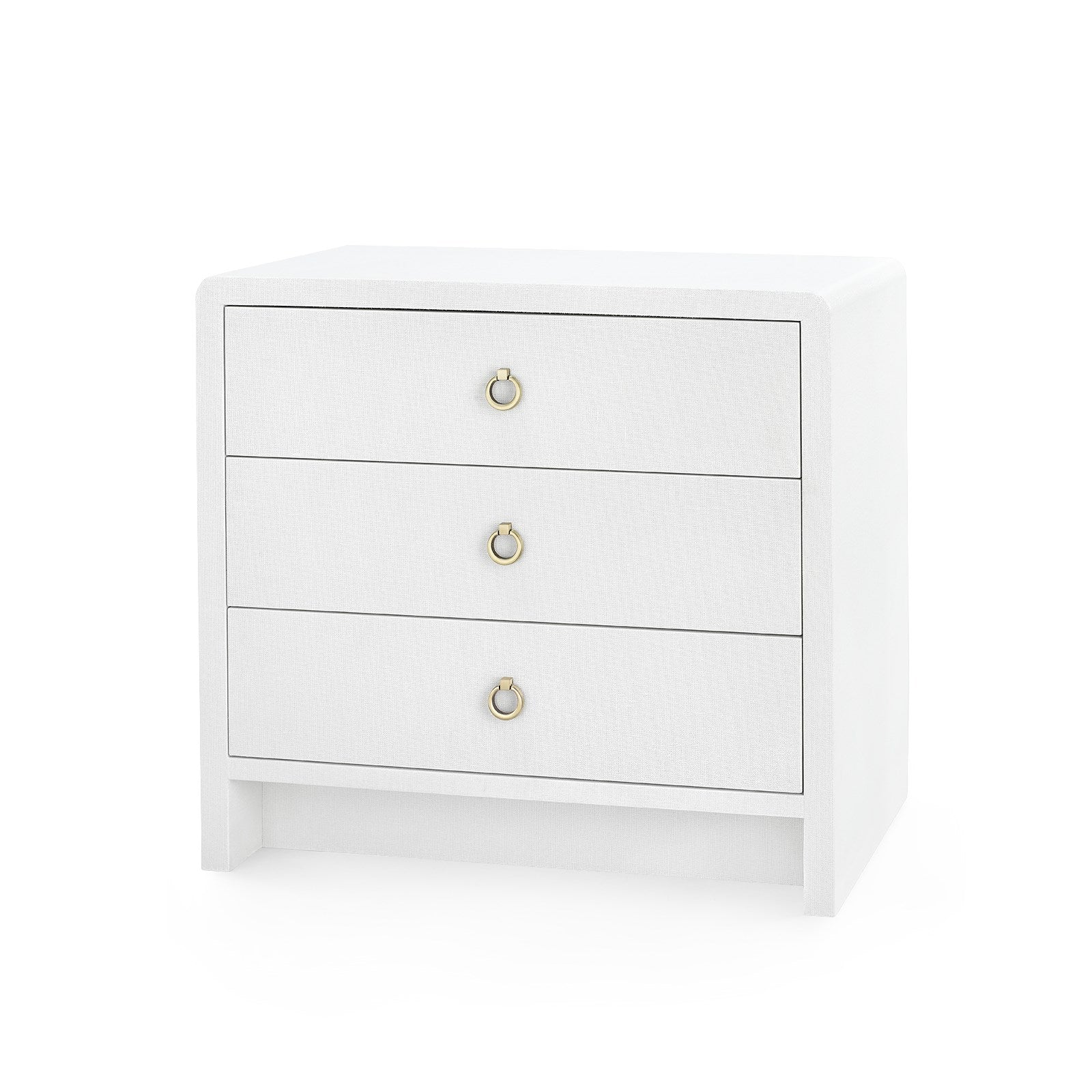 Bryant Linen 3-Drawer Side Table | Villa & House - BRY-130-5199