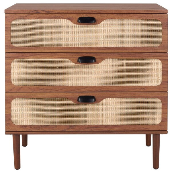 Irelia 3 Drawer Chest, CHS9602 | Safavieh - Walnut