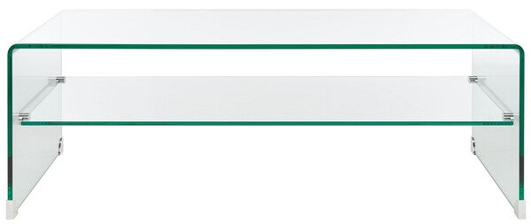 Brioni Tempered Glass Coffee Table, COF7303 | Safavieh - Clear Glass