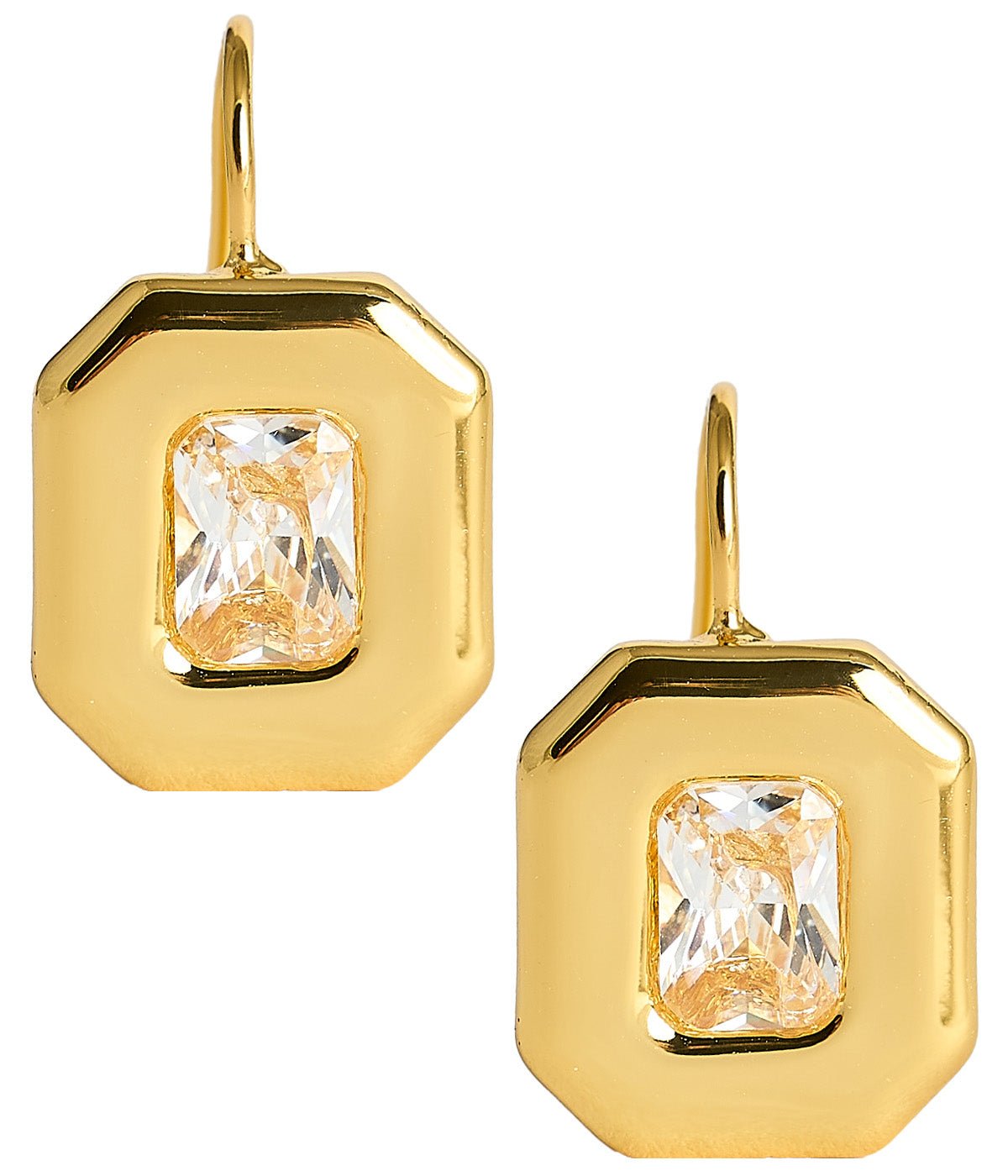 Darby Hook Back Bezel - 18k Gold Plated - Darby Clark Collection