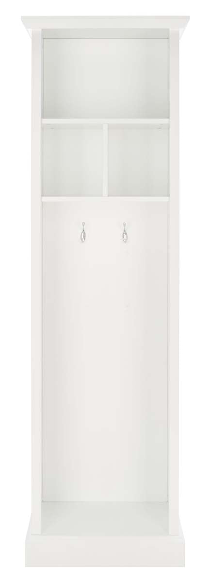Layli 4 Shelf 2 Hook Top Storage Hall Tree | Safavieh - White