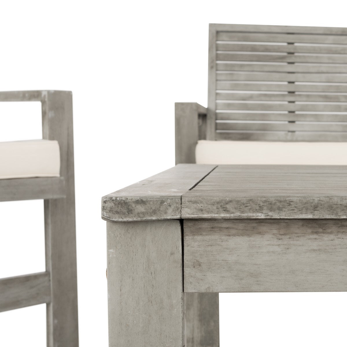 Safavieh Ozark 4 Pc Outdoor Living Set , FOX6007 - Grey Wash