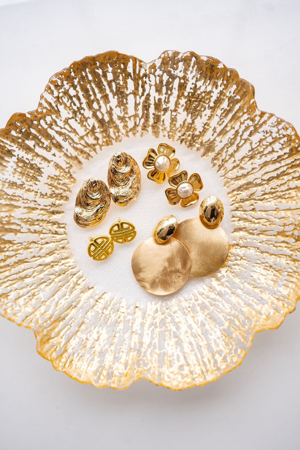 Greek Gold Key Stud - Earrings