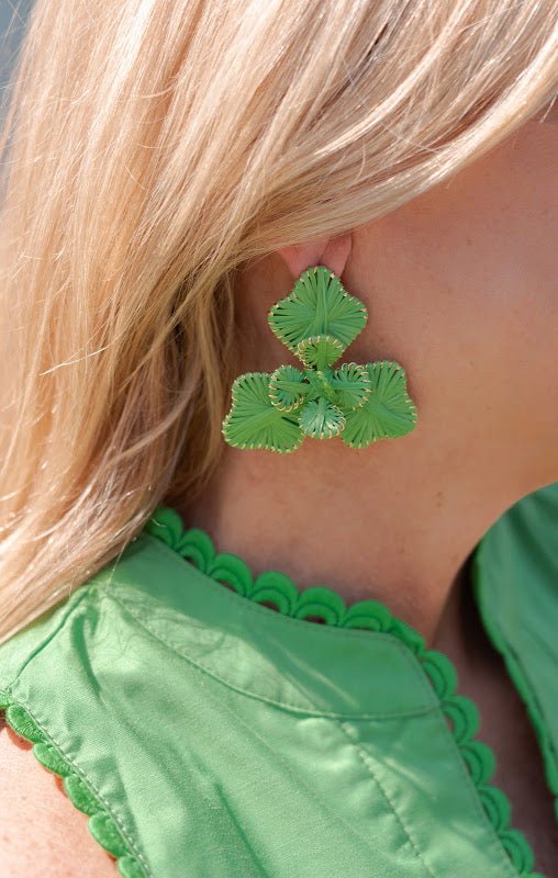 Kaia - Raffia Flower Earring