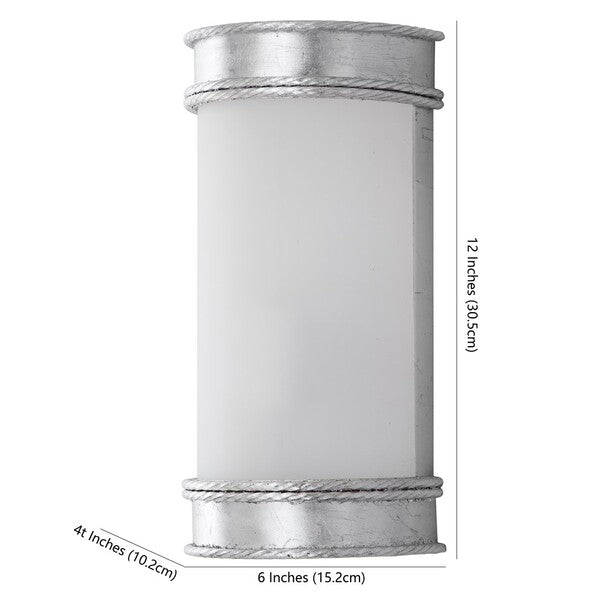 Florence 12 Inch H Wall Sconce (Set of 2)| Safavieh - Silver