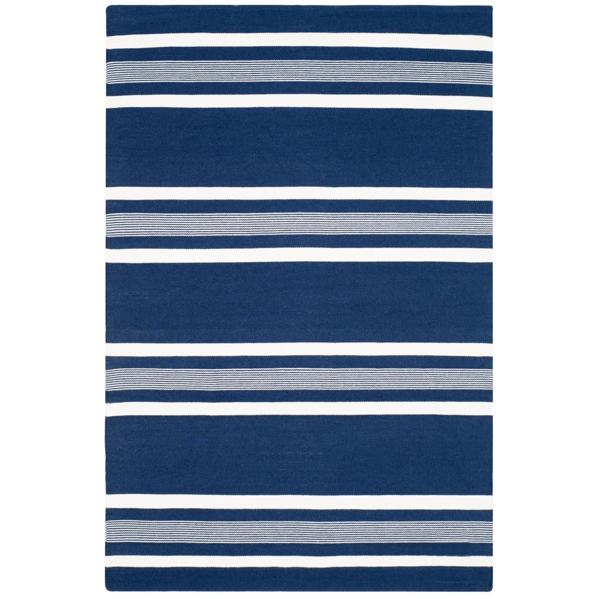 Hanover Stripe Rug | Lauren Ralph Lauren - LRL2461 - Navy