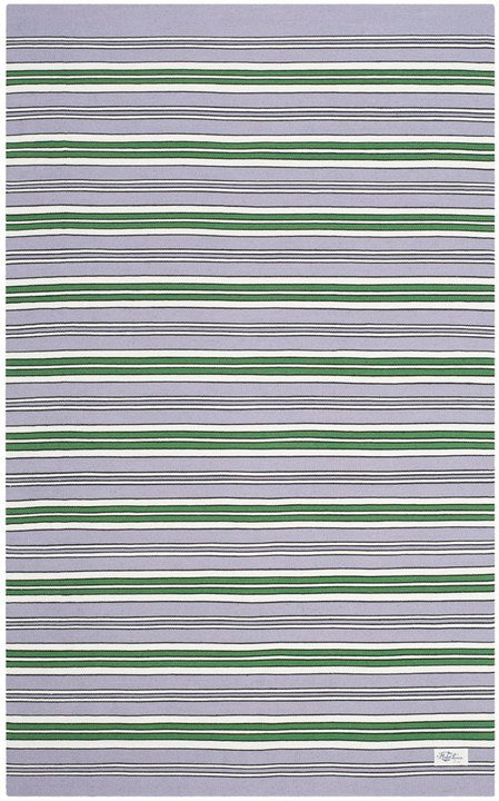 Leopold Stripe Rug | Lauren Ralph Lauren - LRL2462 - Lilac