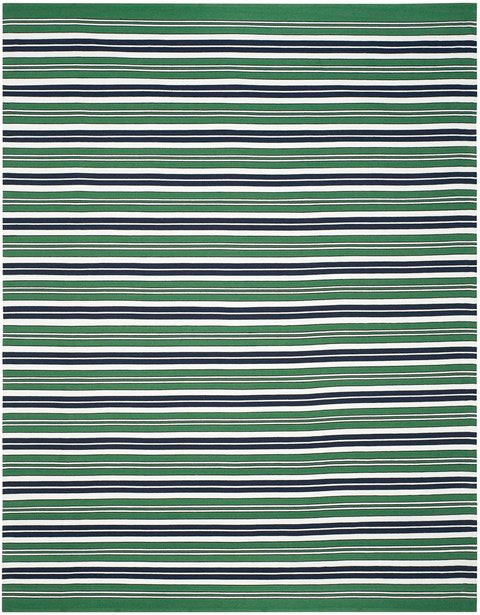 Leopold Stripe Rug | Lauren Ralph Lauren - LRL2462 - Green